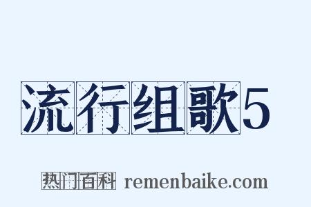 流行组歌5是什么意思的图片
